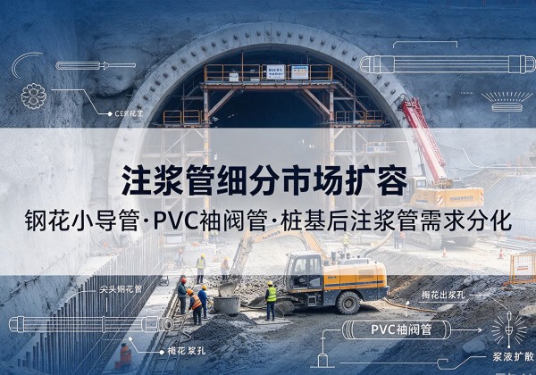 浉河注浆管细分市场扩容，隧道钢花小导管、PVC 袖阀管、桩基后注浆管需求分化